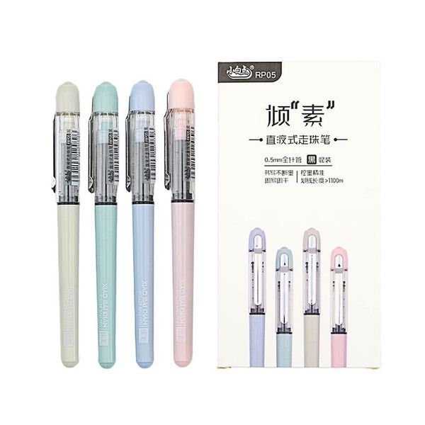 

ballpoint pens fashion high-quality gel little white dot rp05 0.5mm black writing large-capacity school exam office stationery supplies, Blue;orange