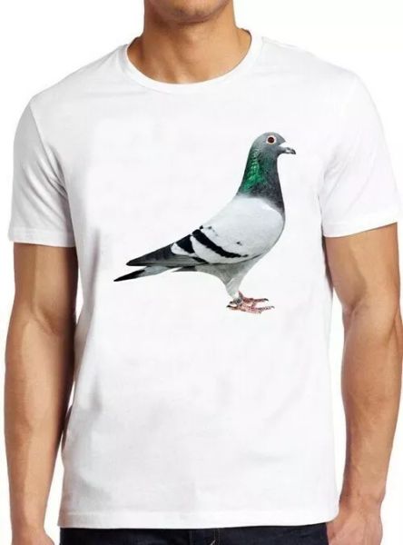 

pigeon peagon flower unicorn bird fly animal funny cool gift tee t shirt 4286, White;black