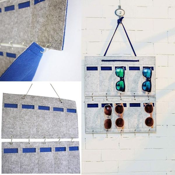 

storage boxes & bins organizador home closet organizer sunglasses upgraded 15 slots detachable eyeglasses felts clothes rack