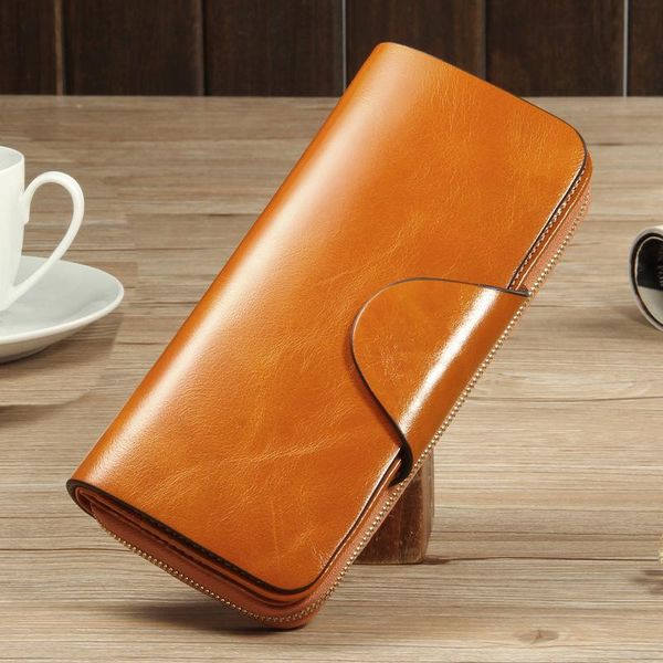 

wallets women's wallet long leather bag clutch, Red;black