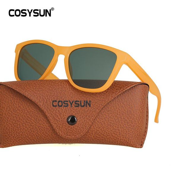 

sunglasses cosysun brand designer women polarized classic candy color sun glasses female driving eyewear, White;black