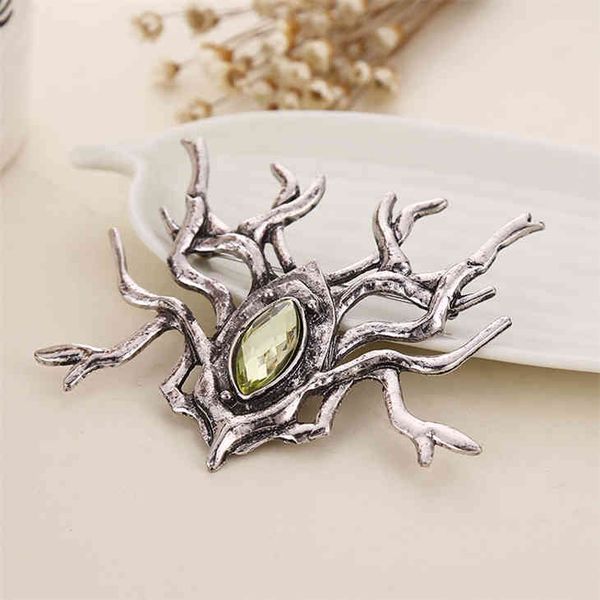 

the elves king thranduil spider brooch pin badge vintage legolas father crystal exaggerated movie statement jewelry whole, Gray
