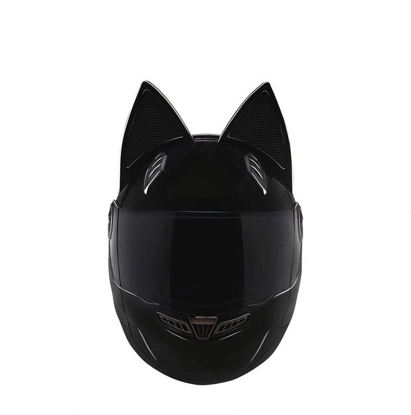 

nts-003 nitrinos brand motorcycle helmet full face with cat ears personality fashion motorbike size m /l/xl /xxl