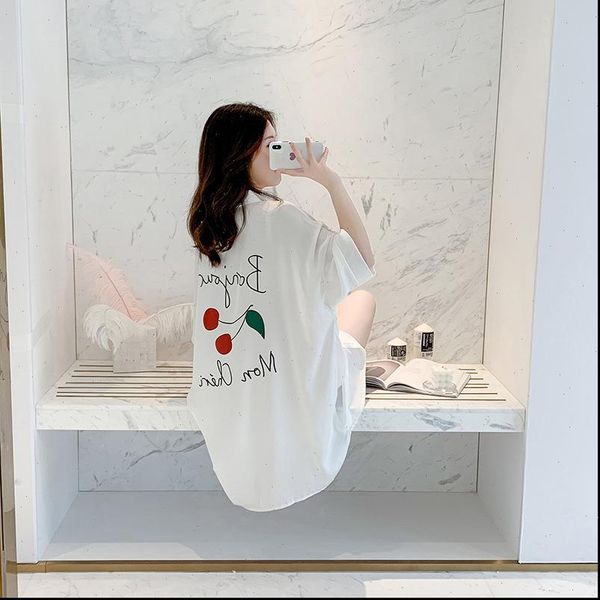 

nightshirt nightdress lounge womens sleepwears robes casual nightgown chinese style sleepshirt, Black;red