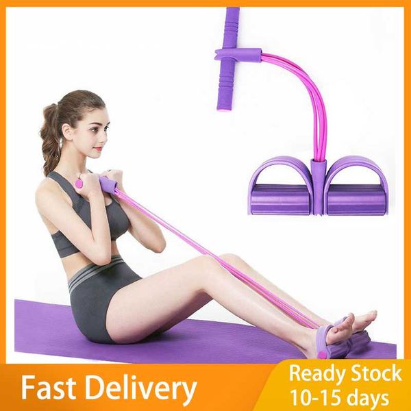 

resistance bands fitness equipment multi function tension rope strong 4 latex women men sit up pull ropes yoga