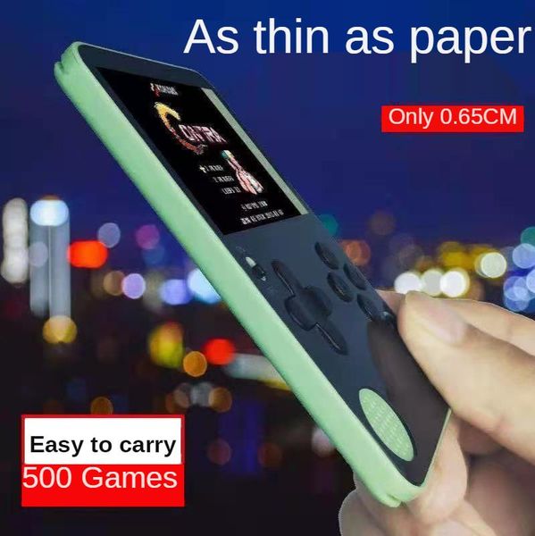 

portable game players ultra thin handheld video console player built-in 500 games retro gaming gifts for kids adults accessories