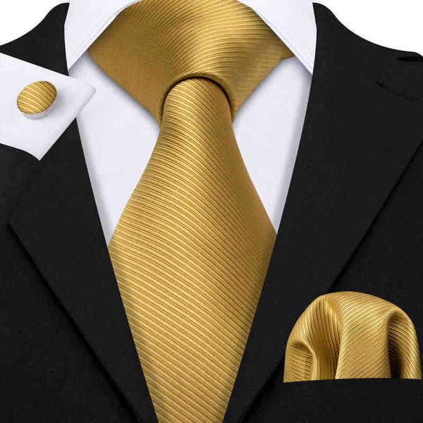 

gold solid tie set silk tie for men business gift party necktie handkerchief cravat barry.wang fashion designer tie set ls-5244 g220312, Blue;purple