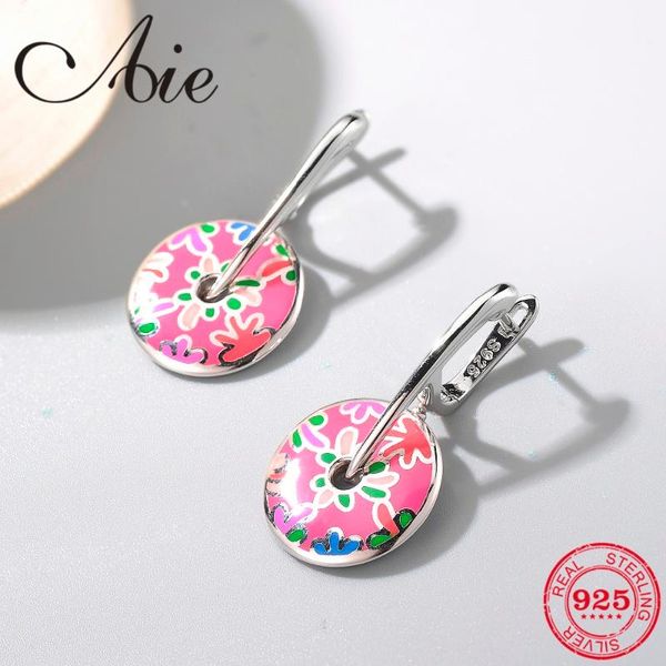 

dangle & chandelier 2021 fashion diy gift for women 925 sterling silver like sea-plant pink enamel earrings party jewelry