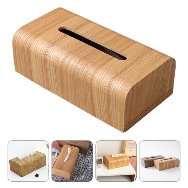

tissue boxes & napkins 1 pc japanese style box wooden case household storage