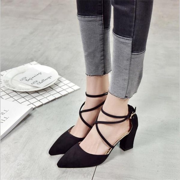 

dress shoes gladiator sandals women pointed toe pumps womens green ladies shoe zapatos mujer high heels wedding plus size 34-40, Black