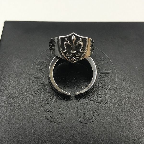 

delicate ring croquet flower shield opening adjustable fashion men's, Silver
