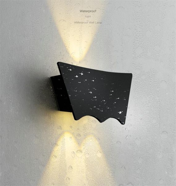 

modern waterproof outdoor led wall lamp ip65 aluminum up and down light 9w garden sconce porch bl303 lamps