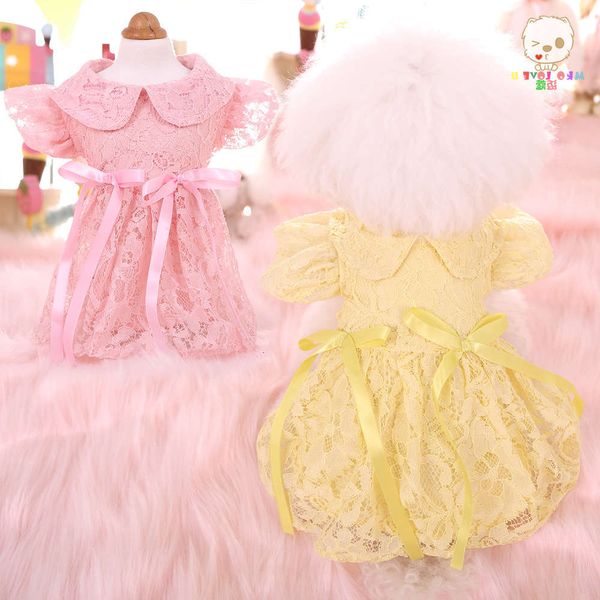 

the dog clothes mko macow spring and summer lace playful princess teddy yorkshire pet dog dress