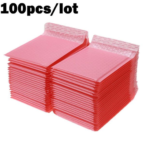 

packing bags 100pcs bubble mailers padded envelopes lined poly mailer self seal pink envelope waterproof express mailing bag