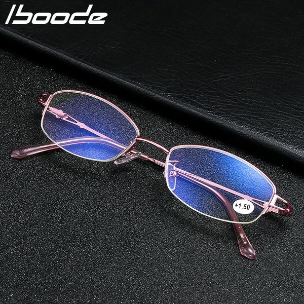 

sunglasses iboode anti blue reading glasses light coated lenses business frameless ultra-light portable +1.0 to 4.0, White;black