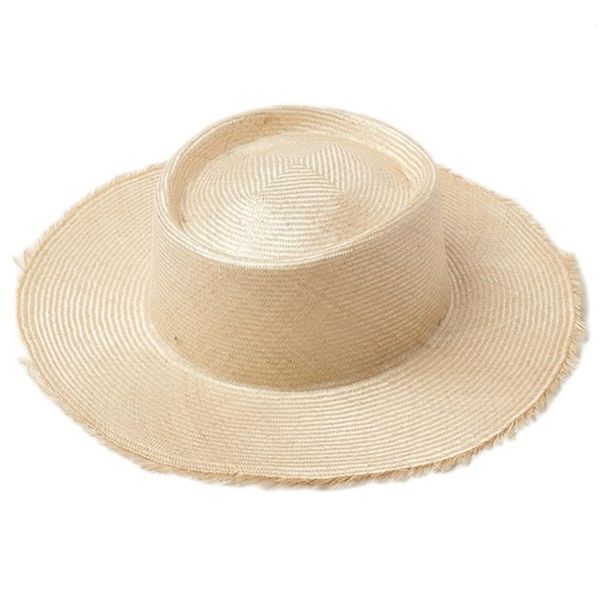 

sun hat for children outdoor activities solid color flat straw kids raffia cap summer beach seashore wide brim hats, Blue;gray