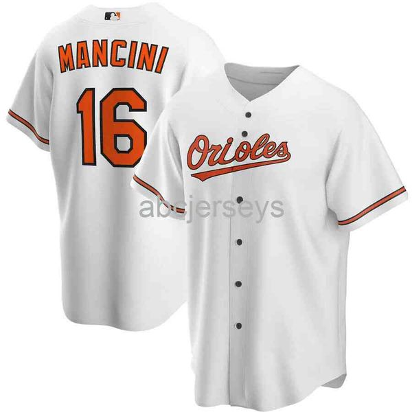 

trey mancini #16 white baseball jersey xs-6xl, Black