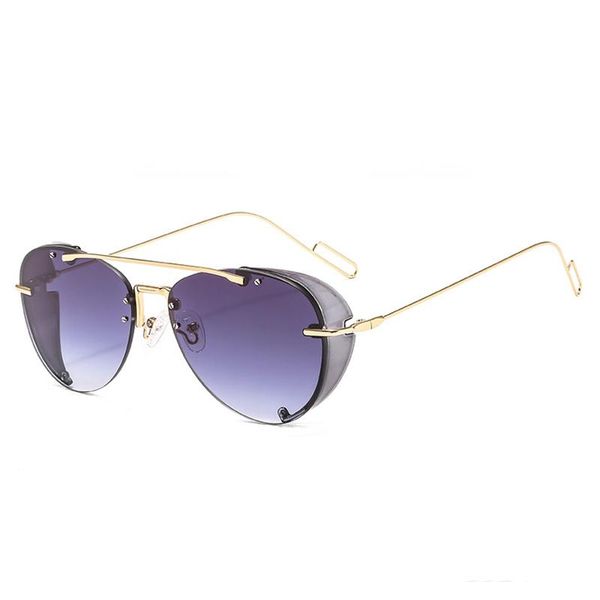 

sunglasses brand design steampunk flip for women men fashion retro classic summer beach punk sun glasses mirror shades, White;black