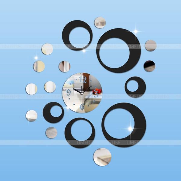 

acrylic diy clock sticker elegant creative mirror wall for home decoration clocks