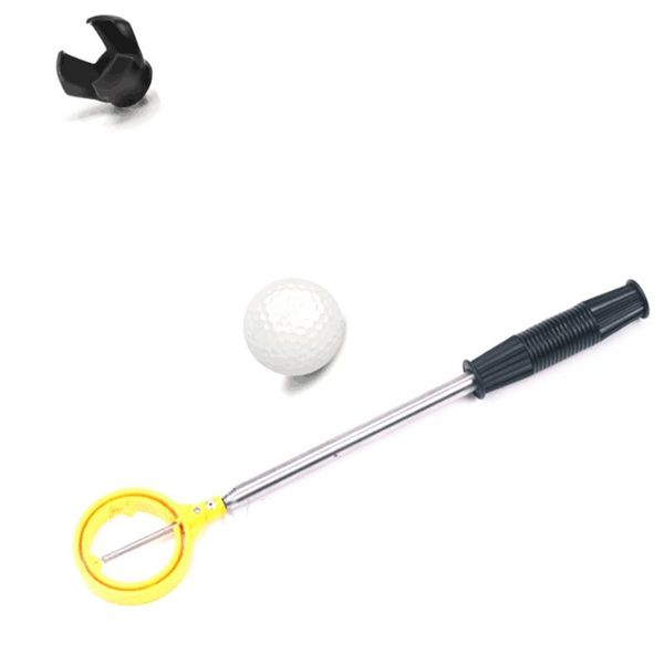 

golf training aids ball retriever extendable scoop , pick up claw sucker tool, accessories