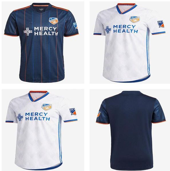

fc cincinnati 2021 2022 mls dynami soccer jersey home kit 21 22 camisetas kubo brenner locadia amaya matarrita football shirts uniformmdbm, Black;yellow