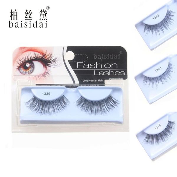 

fashion style full handmade made 100% human hair false eyelashes extension 11 design choose1