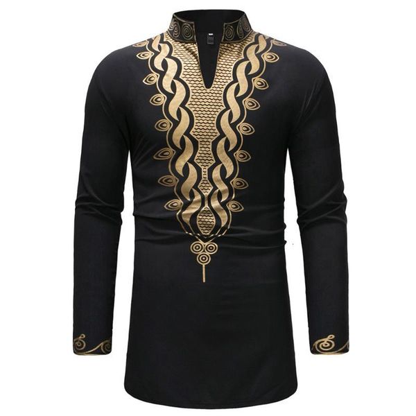 

men's casual shirts s outfit african clothes riche clothing for dashiki full sleeve shirt roupa masculina z0306 f2nx, White;black