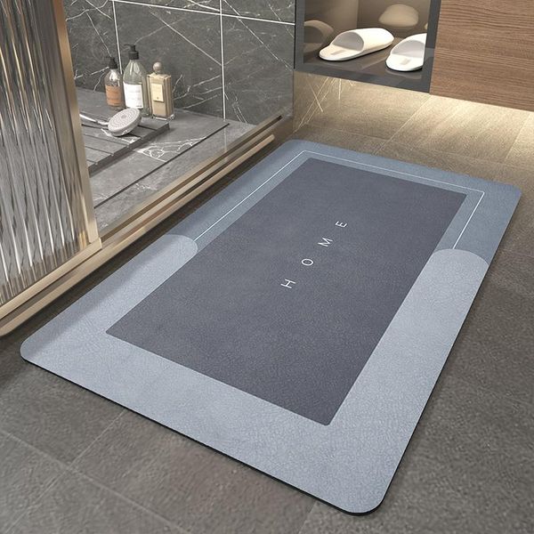 

bath mats bathroom super absorbent quick-drying carpet floor non-slip door rug home kitchen easy to clean oil-proof mat