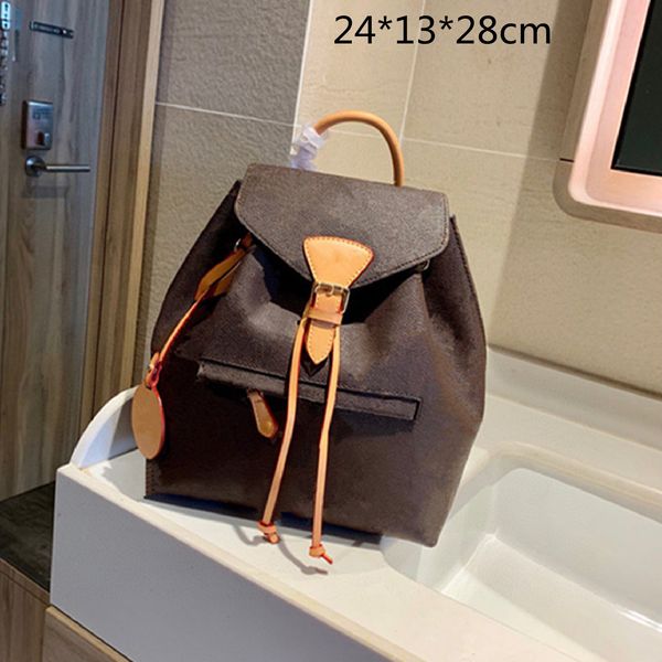 

classic luxury women purses backpacks handbags designers school bags string fashion back packs classic student bucket bag printed embossed