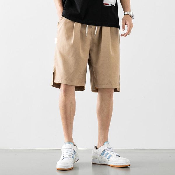 

multicolor shorts summer classic casual loose plus size solid color neutral all-match sports straight pants s-5xl men's, White;black