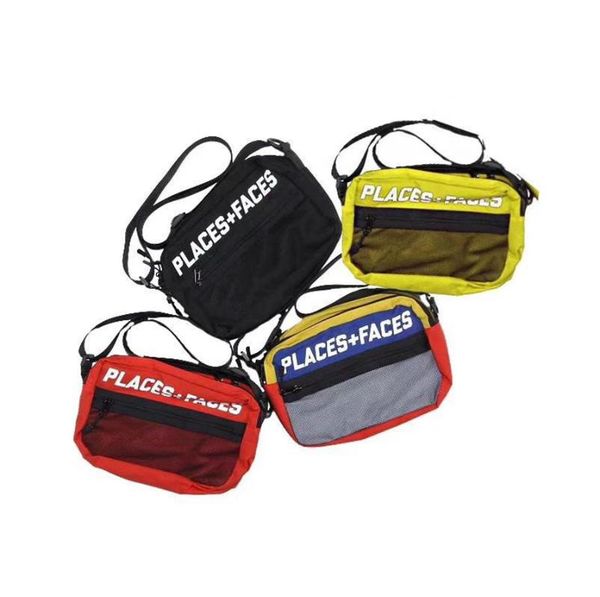 

places+faces crossbody bags satchel hip hop men women fashion streetwear reflective waist bag package