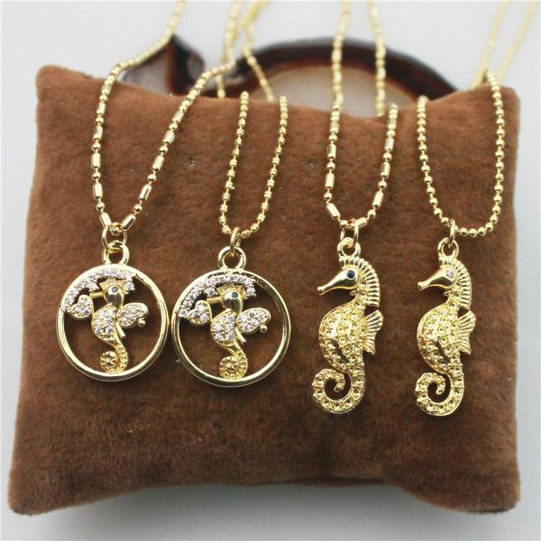 

pendant necklaces 18inch 10pcs/lot lovely seahorse shape necklace,plated cz charm jewelry, necklace wholesale, Silver