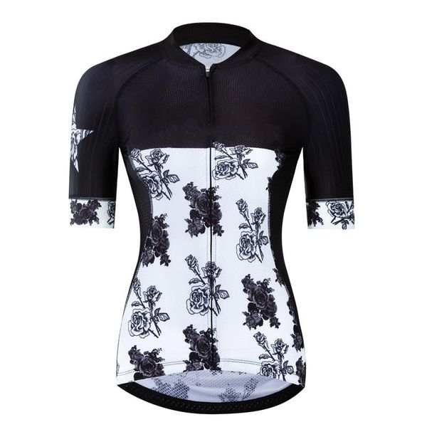 

racing jackets professional cycling jersey women tight-fitting mtb bike shirt short sleeved road mountain clothing, Black;red