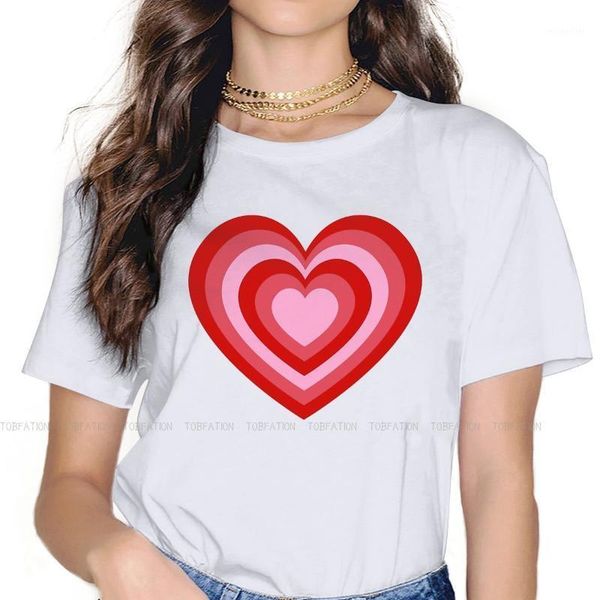 

women's t-shirt heart female shirts power puff girls oversized vintage women tshirts harajuku casual feminine blusas, White