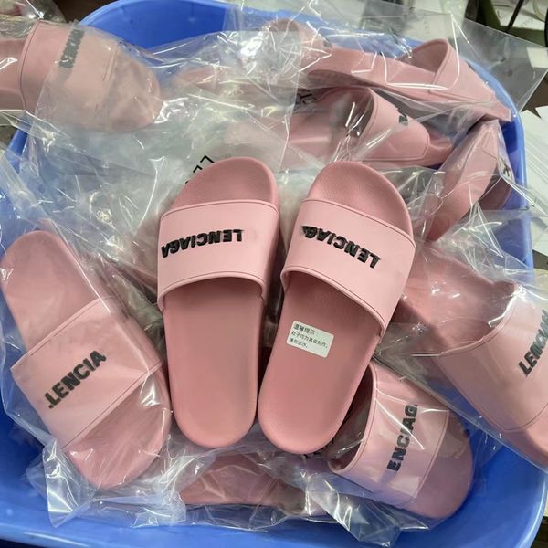 

luxury slippers b family paris slippers in 2021 summer, Black