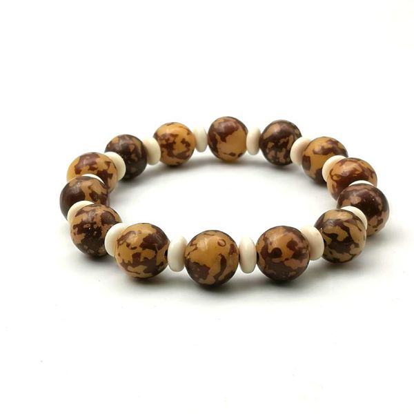 

charm bracelets vintage wood beads bracelet for men women handmade buddha homme jewelry, Golden;silver