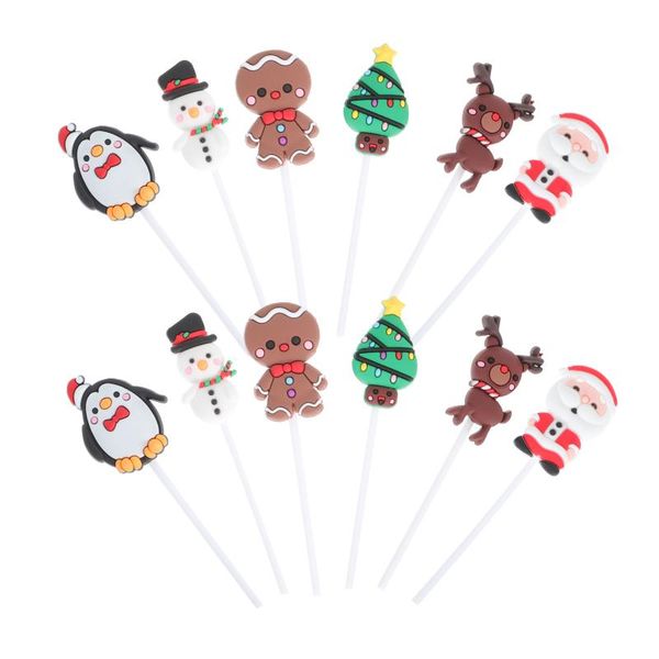 

other festive & party supplies 12pcs christmas decorations diy dessert cake cards ers decors