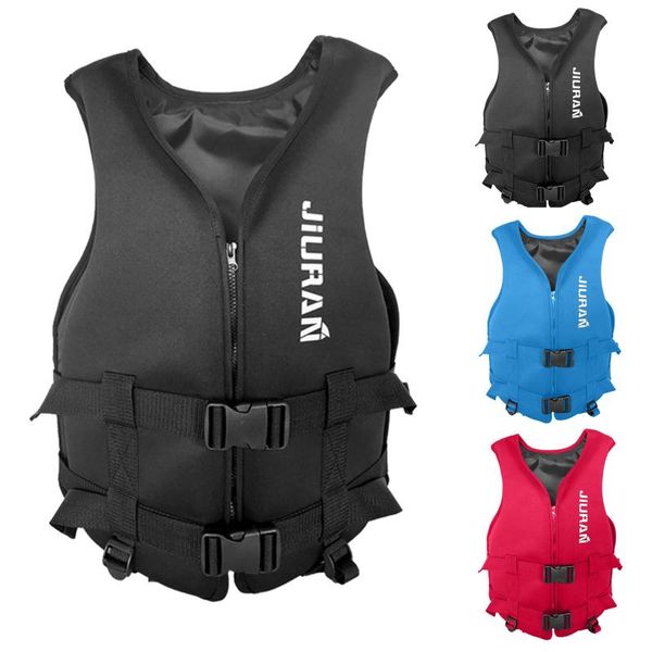 

women's swimwear universal outdoor life vest jacket survival suit swimming snorkeling drifting safety for adults children water sports, White;black