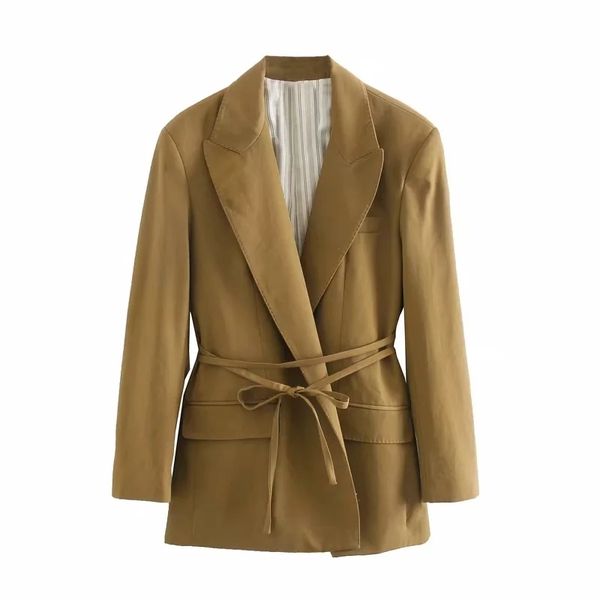 Mulheres Vintage Solto Sarva Blazer Jaqueta Moda Fashion Senhoras Notched Collar Ternos Elegantes Jaquetas Femininas Terno Meninas Chic Blazers 210427