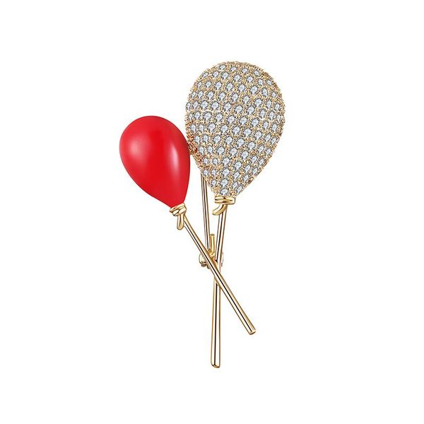 

pins, brooches 2021 cute trend personality copper brooch red balloon lollipop pin dress backpack jewelry accessories high quality, Gray