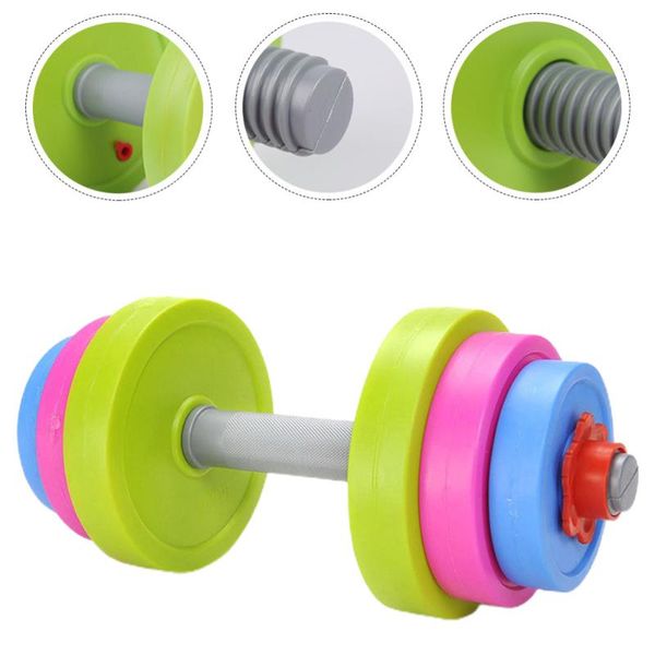

set kids ergonomic dumbbell adjustable children morning exercise barbell dumbbells