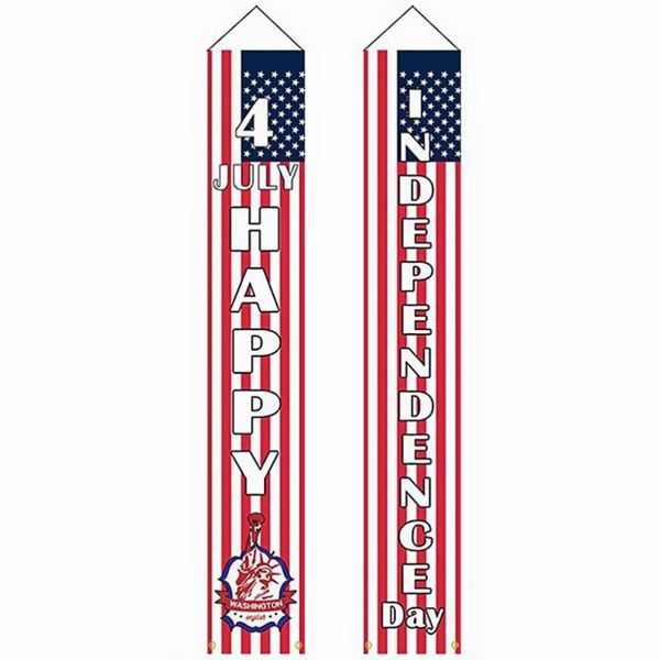 

curtain & drapes 1 pair independence day door banner 4th of july porch sign hanging