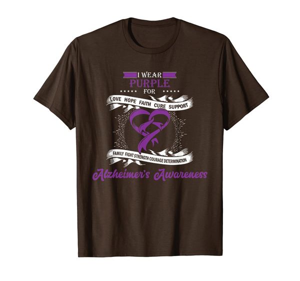 

I Wear Purple For Alzheimer' Awareness Support Shirt, Mainly pictures