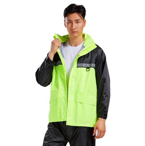 

raincoats outdoor fashion waterproof motorcycle rain coats pants suit for fishing impermeables traje lluvia moto gear be50rc