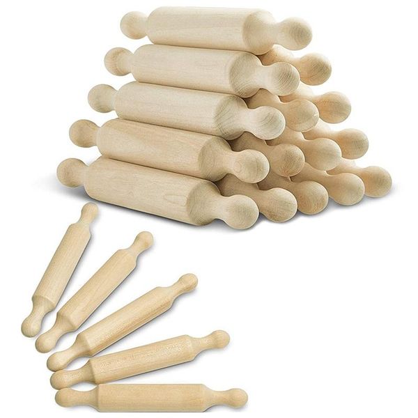 

rolling pins & pastry boards 15 pieces wooden mini pin 6 inches long kitchen baking small wood dough roller for children fondant