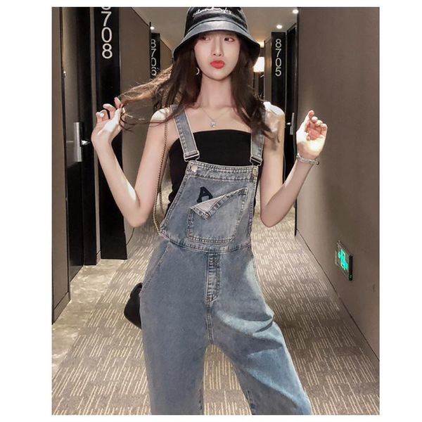 

women's jumpsuits & rompers women clothing denim overalls loose suspenders jeans ladies casual, Black;white
