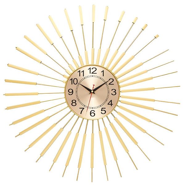 

wall clocks europe metal clock modern design luxury large creative watch fashion gold living room reloj de pared home decor eb50wc