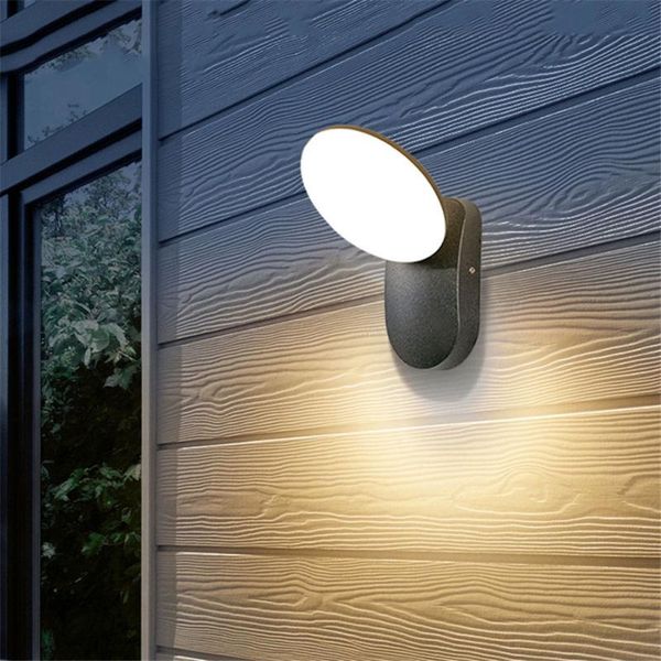 

outdoor wall lamps pir motion sensor lamp 12w waterproof villa entrance balcony porch light garden fence aisle exterior lights