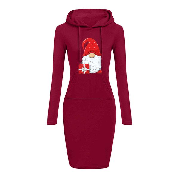 

2022 new fashion women pocket simple casual lady dress christmas hoodie print long sleeve yellow sweatshirt, Black;gray