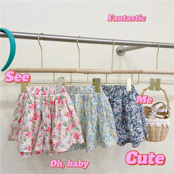 

girls floral shorts fashion summer cotton kids clothes 1-6 years, Black